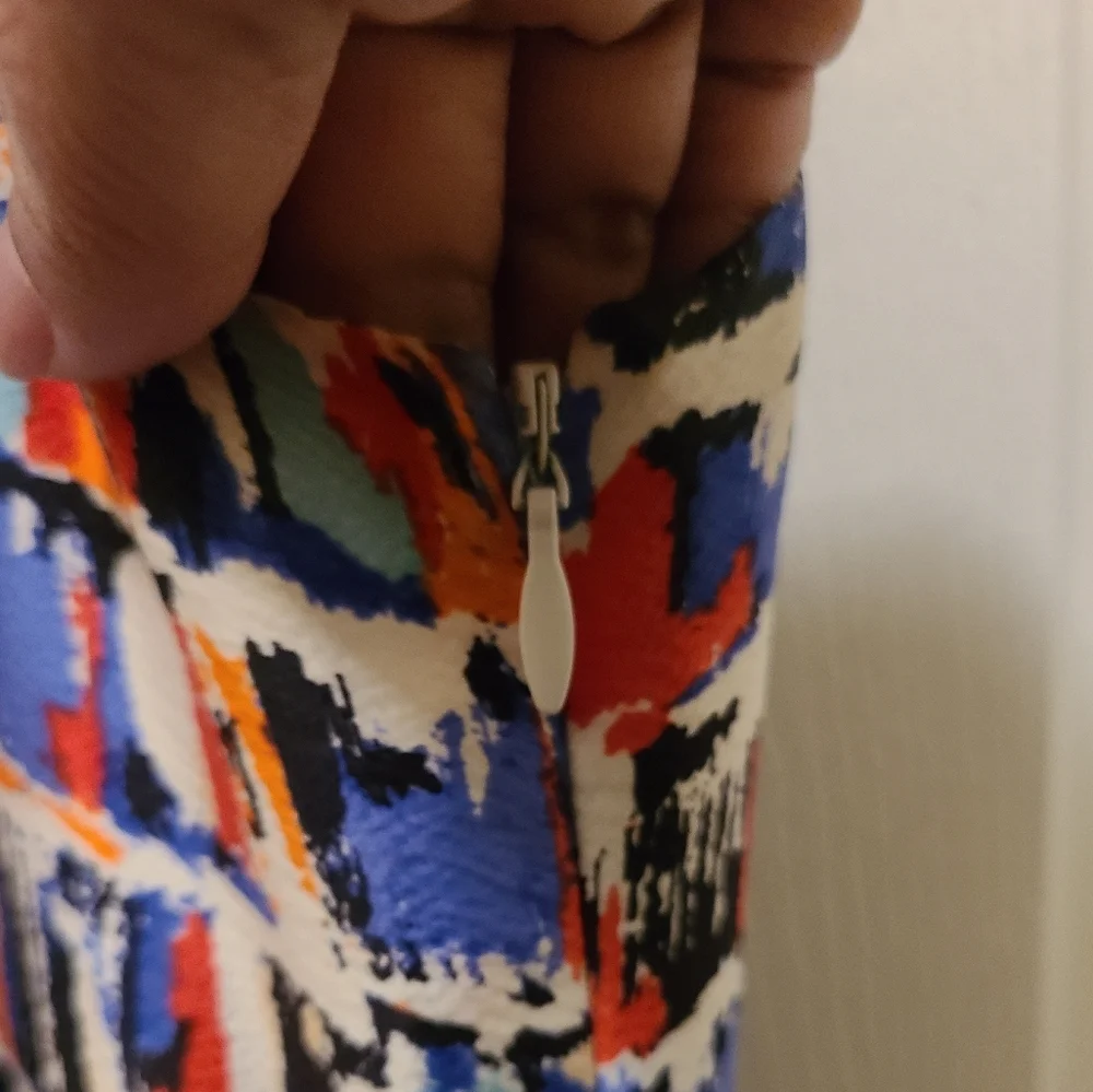 KATE SPADE Multicolored Brush Stroke Print Sleeveless 100%‎ Silk Dress - Size 6